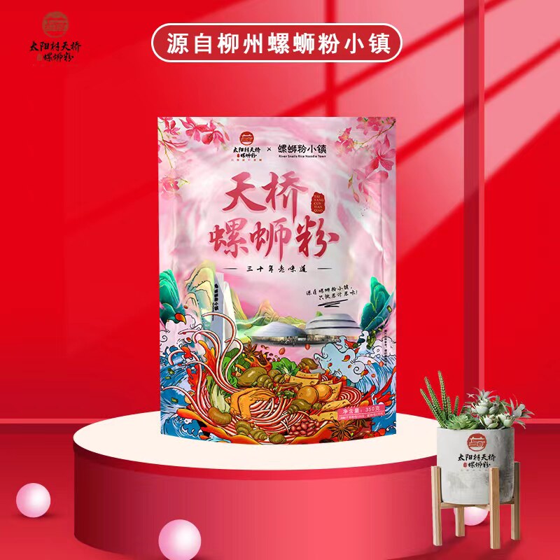 柳州螺蛳粉小镇网红螺蛳粉加葱油袋装350g*6