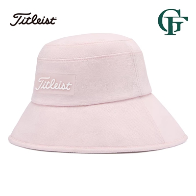 Titleist泰特利斯高尔夫帽女士时尚圆顶帽可调节大小有防风固定带