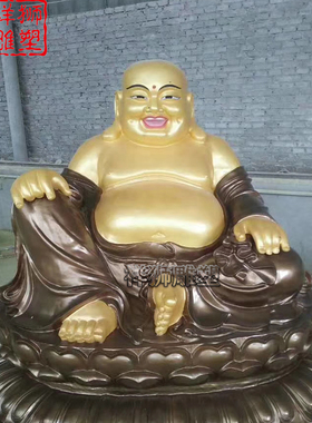 铜雕弥勒佛佛像大型摆件定制批发