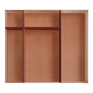 日式厨房抽屉收纳盒内置分隔小盒子塑料分格灰色筷子刀叉餐具整理