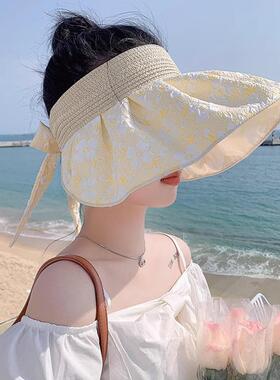夏季时尚防晒帽女款2025新款流行款网红款贝壳帽洋气帽子网红2026