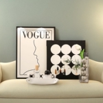 轻奢高级感客厅电视柜 床头柜玄关 斗柜梳妆台米奇装饰画桌面摆画