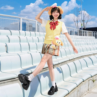 森女部落原创学院风日常校供感元 女 气高腰jk格裙百搭女2025年新款