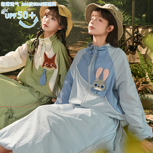疯狂动物城迪士尼联名森女部落原创UPF50+时尚防晒服机能风户外潮