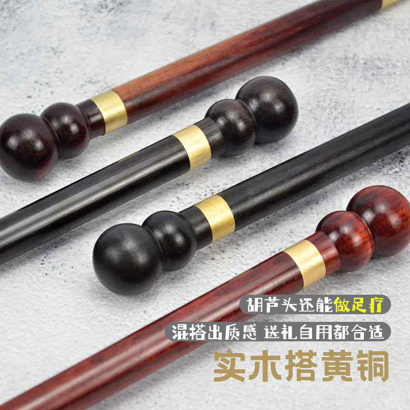 SHOEHORN LONG HANDLE HOUSEHOLD SOLID WOOD BRASS SHOES WEAR SHOES ARTIFACT SMALL HIGH-END LIGHT LUXURY PREGNANT WOMEN CHILDRENS SHOES