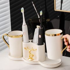 家用情侣漱口杯一对洗漱杯高档刷牙杯子牙刷置物架牙缸洗漱杯刷牙