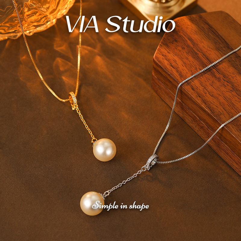 VIAStudio珍珠吊坠项链