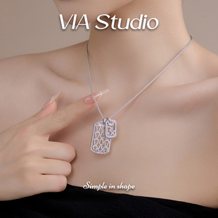 满天星轻奢项链个性 时尚 不规则珍珠百搭高级感锁骨链 Sutdio VIA