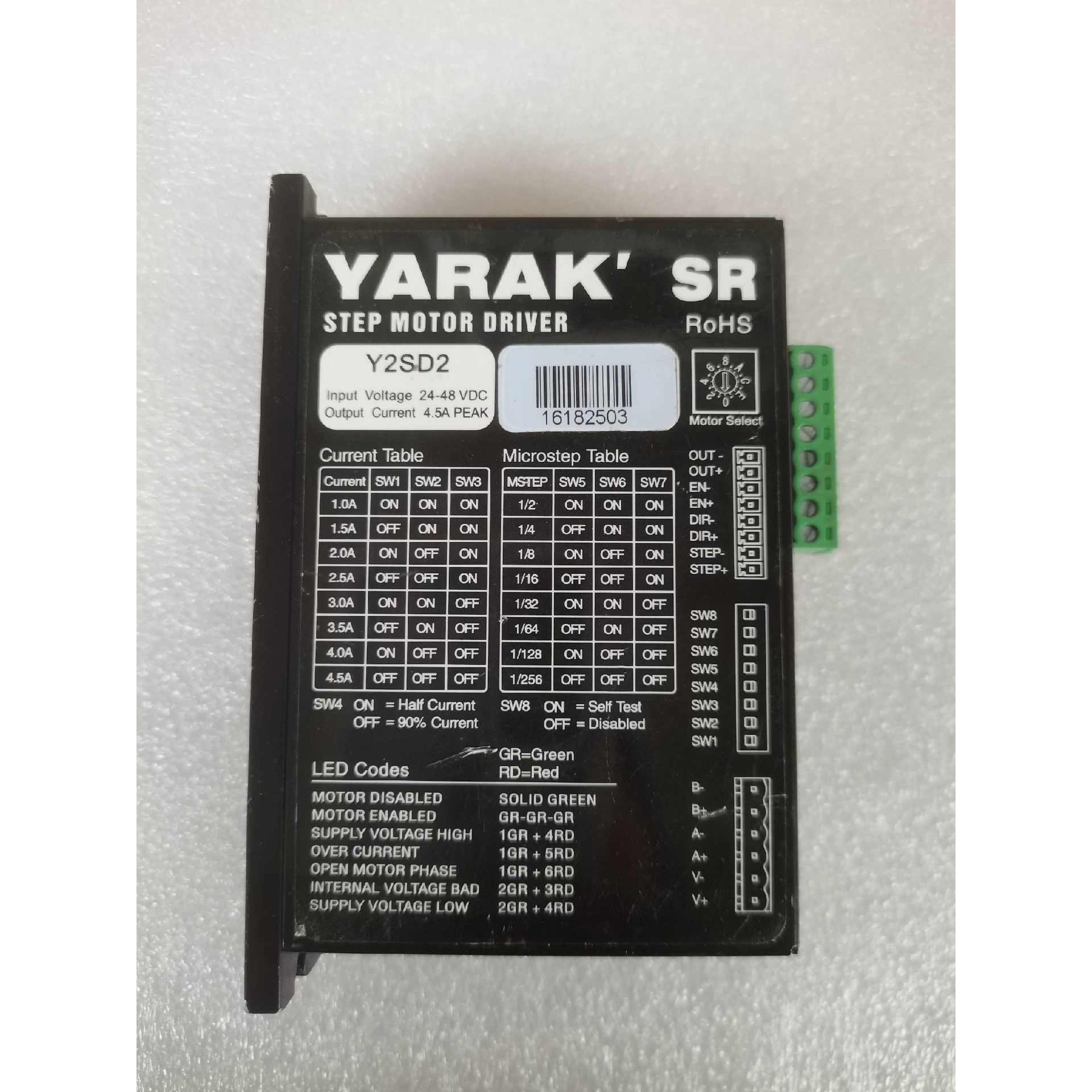 原装信浓YARAK步进驱动器Y2SD2 拍前询价
