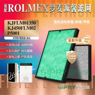 适用ROLMEX罗麦派馨KJ450FLM02空气净化器KJFLM01350滤网芯P5001