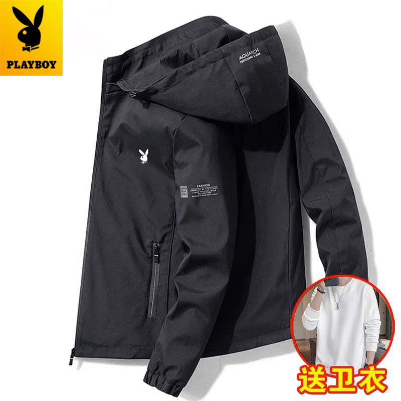 Playboy kişi gödəkçəsi, böyük ölçü, qış üçün isti fleece