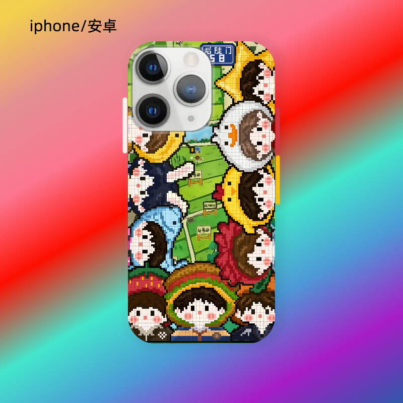 适用苹果华为vivo红米防摔菲林软