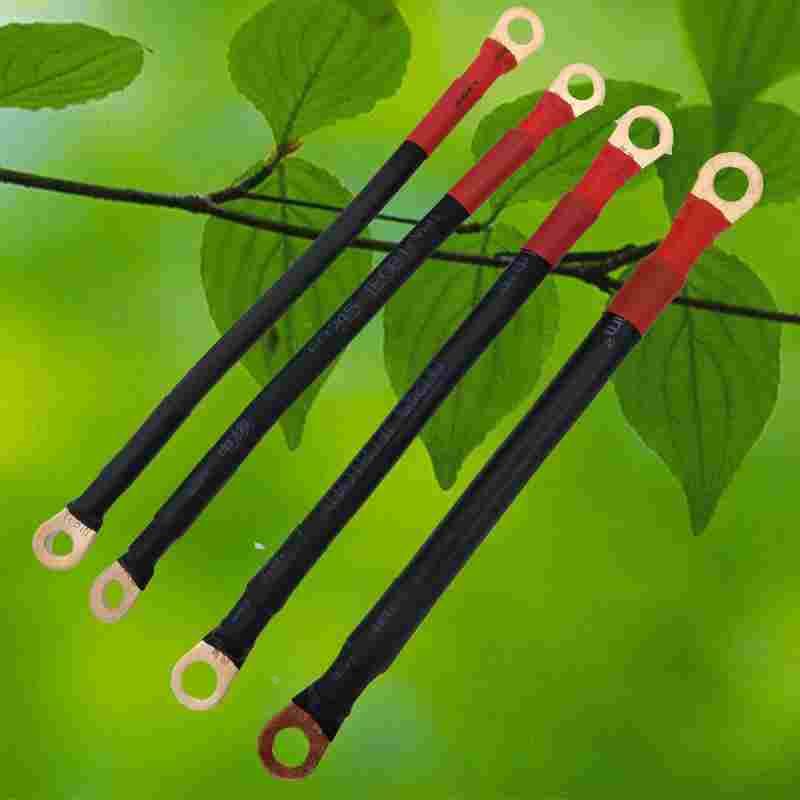 纯铜汽车电瓶连接线串联线锂电电车地线电动车充电器改装软电缆线