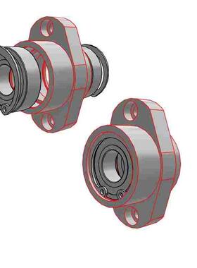 轴承座嵌入型C-BGCZB BGCYB608 6000 6900 6001 6901 6904 6004ZZ