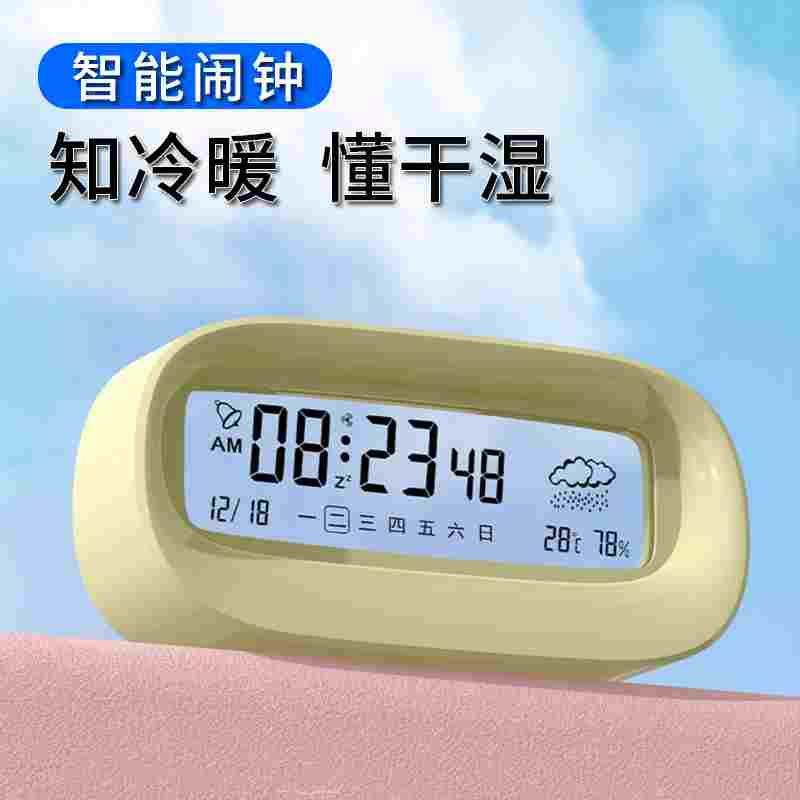 温度计家用室内精准干温湿度计湿度表高精度创意智能卧室床头摆件