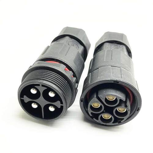 大电流连接器45A M29-4公母对接螺丝锁线防水连接器LLT利路通插头