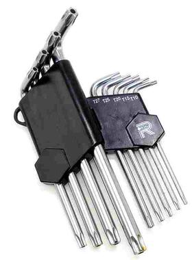 台湾力高S2六角扳手星型米字带孔扳手T10-T50套装9件套R79P公制