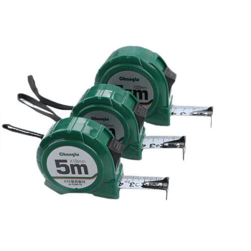 长鹿5m×19mm 钢卷尺皮尺塑壳尺高精度耐磨防摔加厚钢卷尺 706512