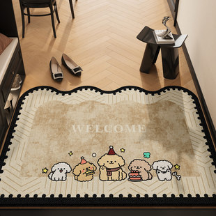 日本进口卡通地垫入户门垫进门门口高级感耐脏防滑脚垫新款门内玄