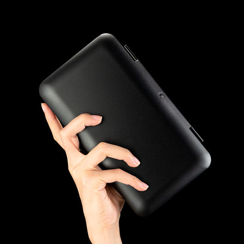 雪茄盒便携雪茄盒纯色轻薄便携铝制雪茄保湿盒简约CLA-23KS1