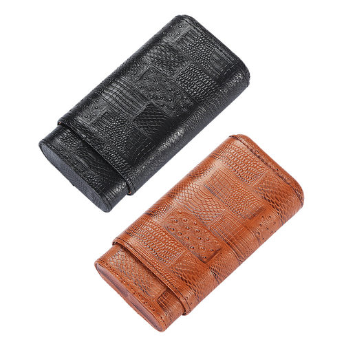 GALINER便携雪茄套雪茄烟套雪茄保湿皮套烟盒雪茄保湿盒礼盒包装