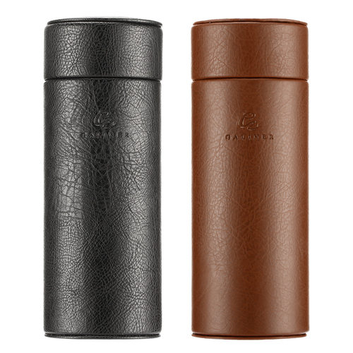 GALINER皮质烟盒便携式外出5支装雪茄筒雪茄盒雪松木雪茄保湿盒