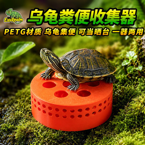 乌龟粪便收集器水族粪便收集器乌龟晒台粪便收集器+晒台一体