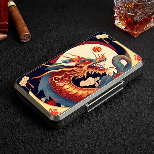 NEYA便携式雪茄盒 Ultrathin Travel超薄旅行雪松木保湿盒国潮风