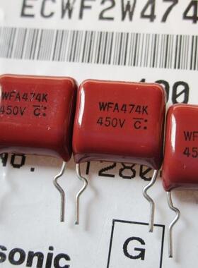 原装松下 CBB薄膜电容 ECWF2W474X22 WFA 474K 450v0.47uf P10MM