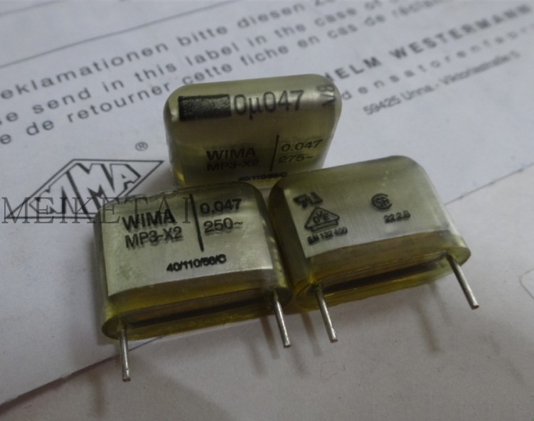 德国威马WIMA MP3-X2 250V 0.047uF 47n 473 全新薄膜电容15MM