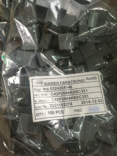 C42P2684K6SC351 MKP62 275V 0.68UF 680NF 684K X2法拉安规电容