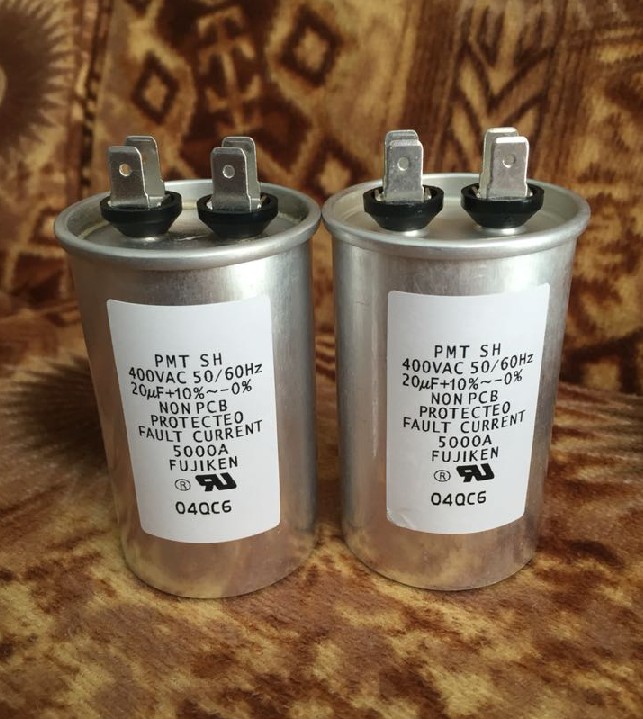 日本 FUJIKEN 400V20UF  10% 体积 45X75MM 油浸发烧无极电容