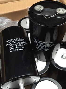 947C601K801CCIS  Cornell Dubilier  CDE  600UF 800V 薄膜电容