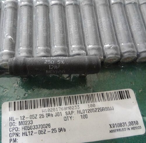 HL01205Z25R00JJ 线绕电阻器 底架安装 12w 25R 5% Vishay DALE
