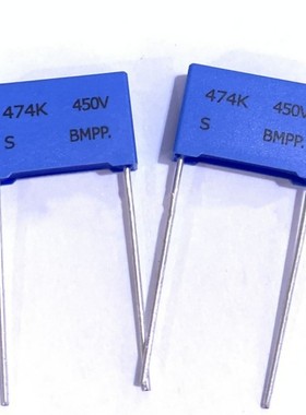 SUNG HO南韩BMPP 0.47uf 470nf 450V 474K 蓝色校正薄膜电容 15MM