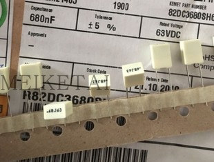 684 5mm R82 薄膜电容 R82DC3680SH60J 68N 63V0.68UF KEMET
