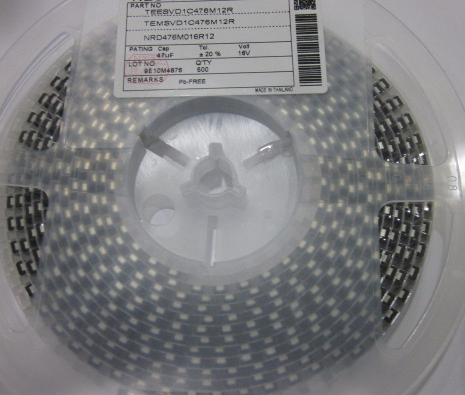 TEESVD1C476M12R 16V47UF D型  NEC AVX KEMET钽电容