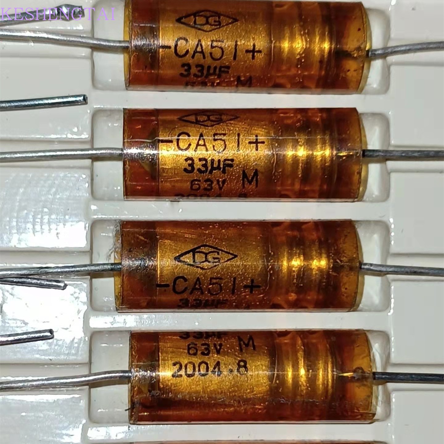 全新CA51 63V33UF 耐高温度200度 轴向钽电容 军工胆机阴极电容DG