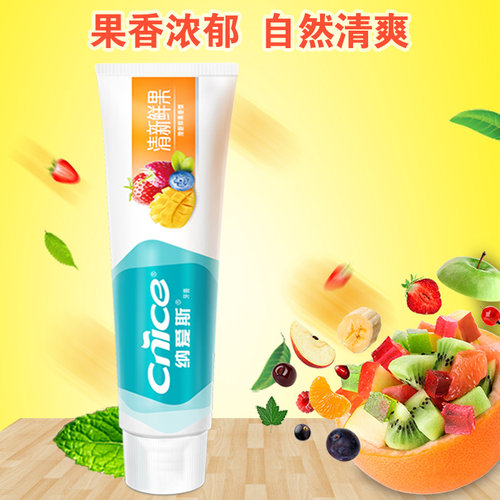纳爱斯牙膏清新果味120g