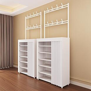 拉车套罩鞋架家用室内入户门多层带门防尘鞋帽一体架落地宿舍鞋柜