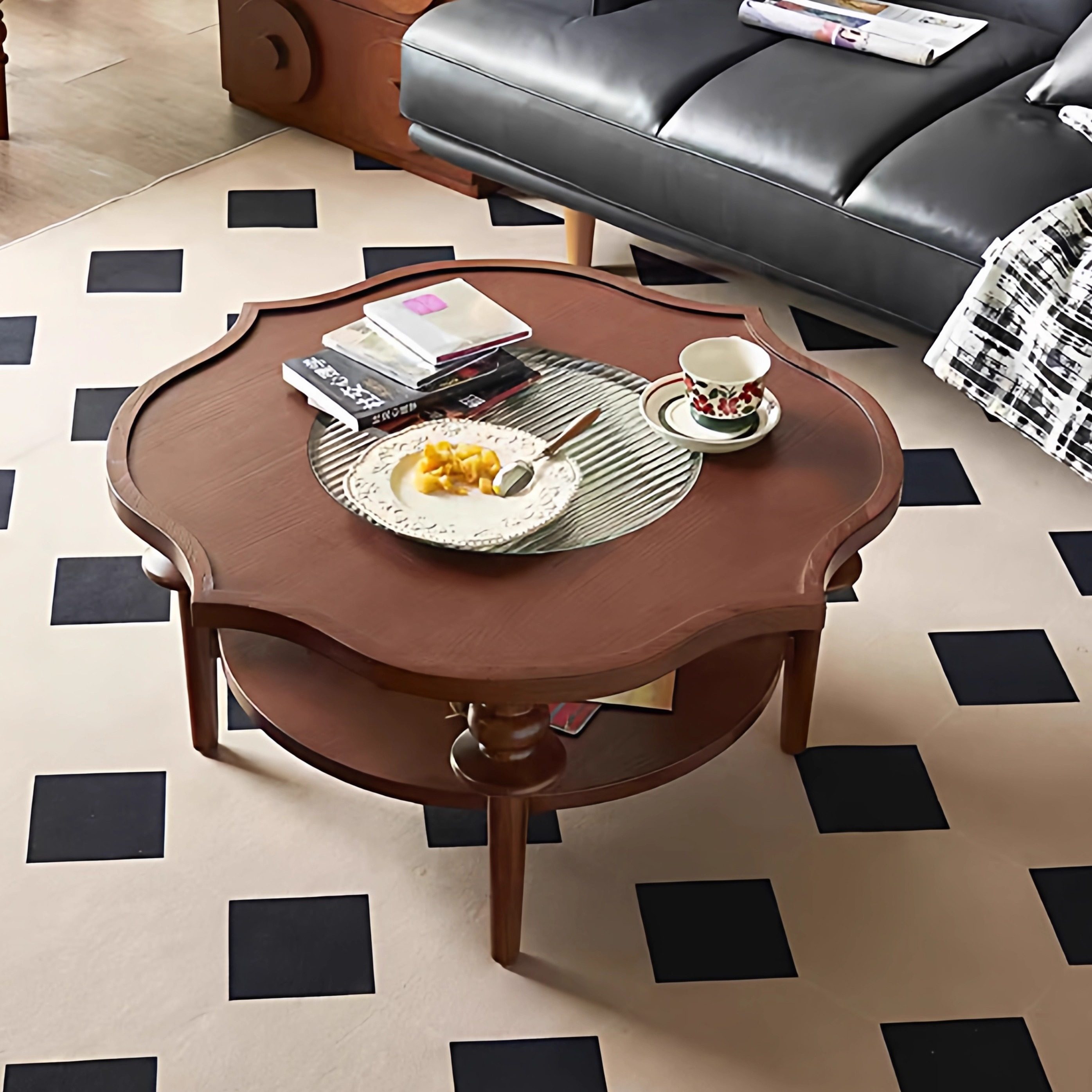 平价！博主同款小众设计花瓣茶几