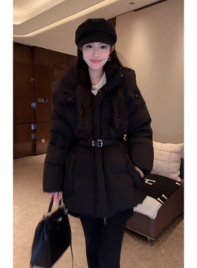 大李plus“蚂蚁腰95鹅绒”收腰设计百搭保暖羽绒服-D5ST1626