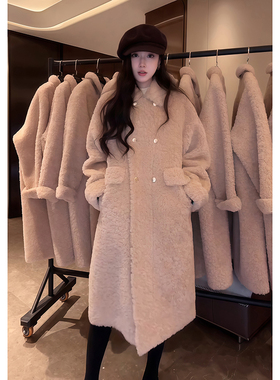 大李plus“一衣多穿”可拆卸内胆90白鹅绒金扣羽绒服大衣D5SC0043