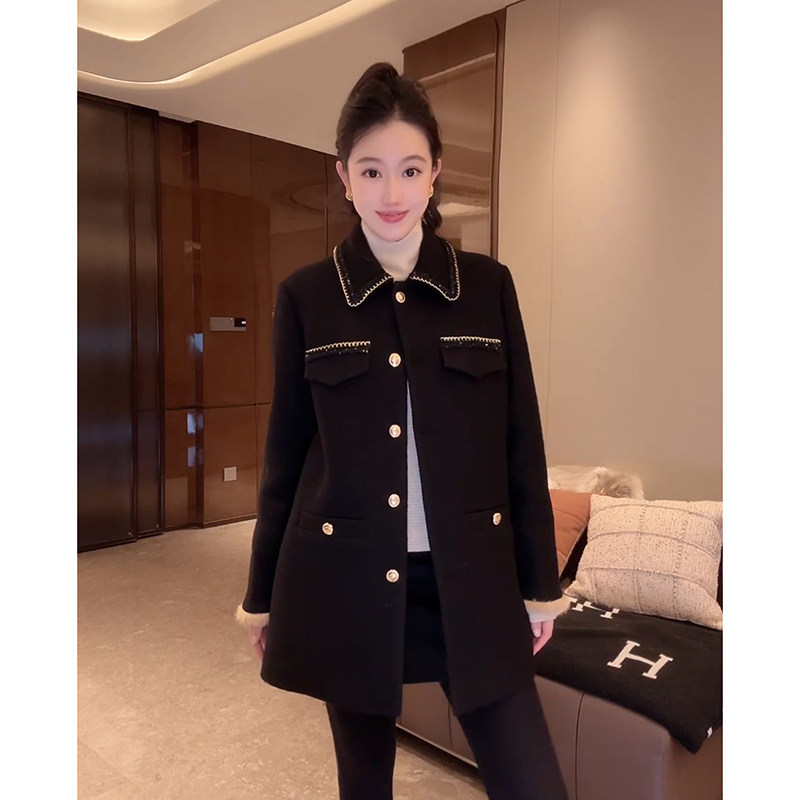 大李plus中古水貂拼羊毛95白鹅绒羽绒服女冬季设计感毛呢外套大衣,女装/女士精品,羽绒服,淘宝优惠券,粉丝福利购,淘宝优惠卷