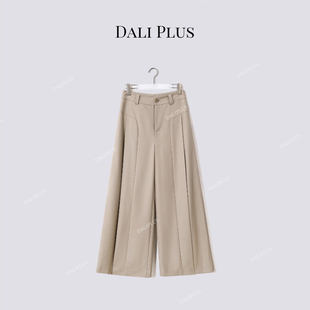 D5ST1435 通勤长裤 秋冬版 羊毛高阶质感垂坠感阔腿西装