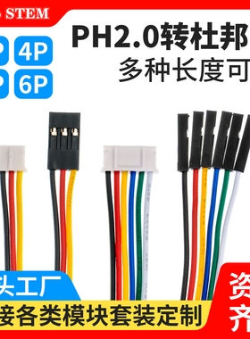 PH2.0转杜邦线双头端 15 20 30cm /3P/4P/5P/6P- 连接线