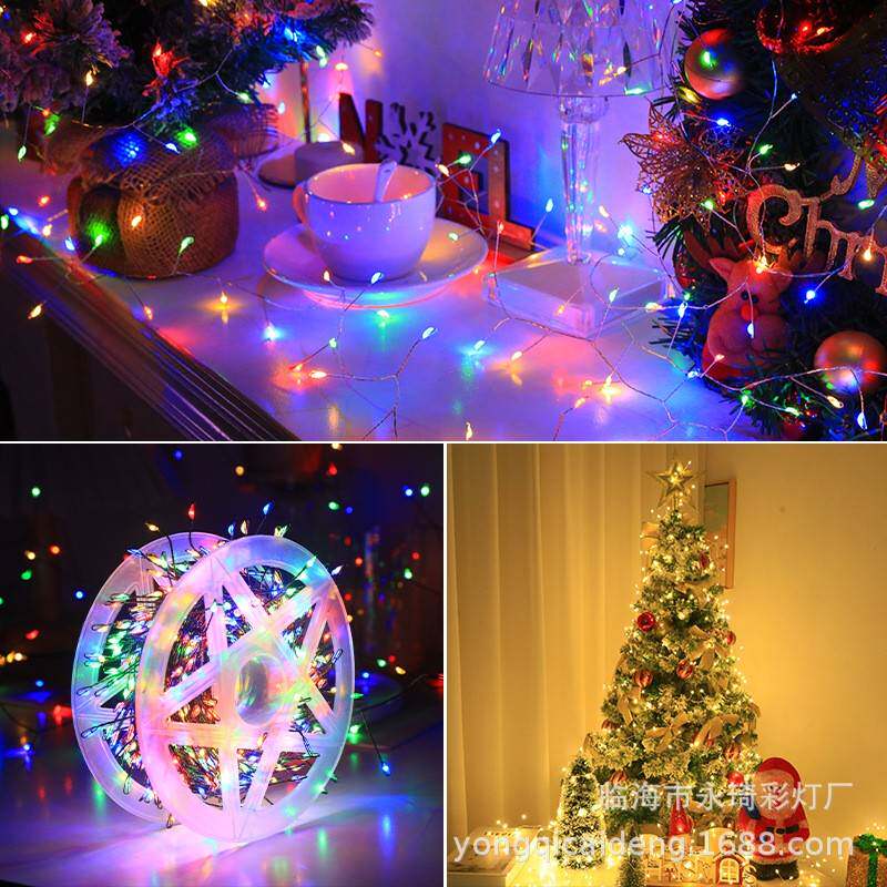 跨境led春节USB鞭炮铜线灯圣诞节铜线灯节日场景布置氛围灯装饰灯