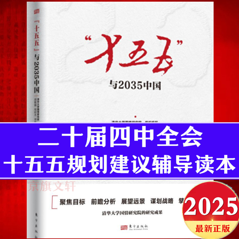 【官方正版】十五五与2035中国 十五五规划和2035远景目标发展战略建议报告全文辅导读本第十五个五年计划编制及案例解读纲要教材