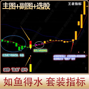 如鱼得水股票套装指标龙头战法股票短线学炒股股票教程选股器战法