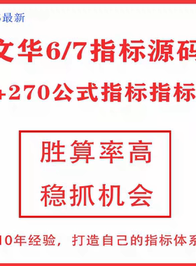 期货指标文华指标文华财经wh6随身行指标源文件合集270+